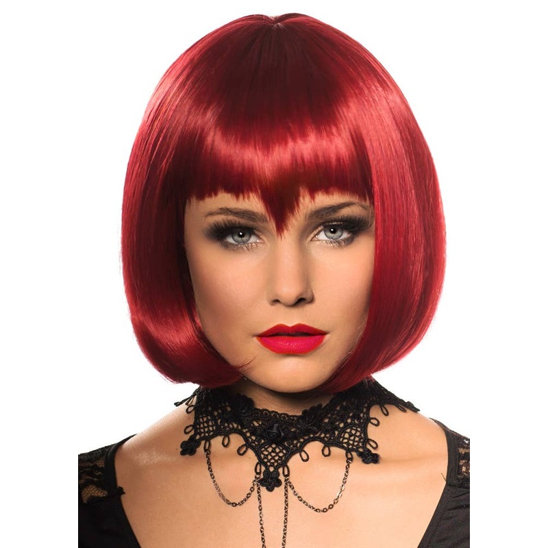 Eva Halloween Deluxe Red Bob Wig