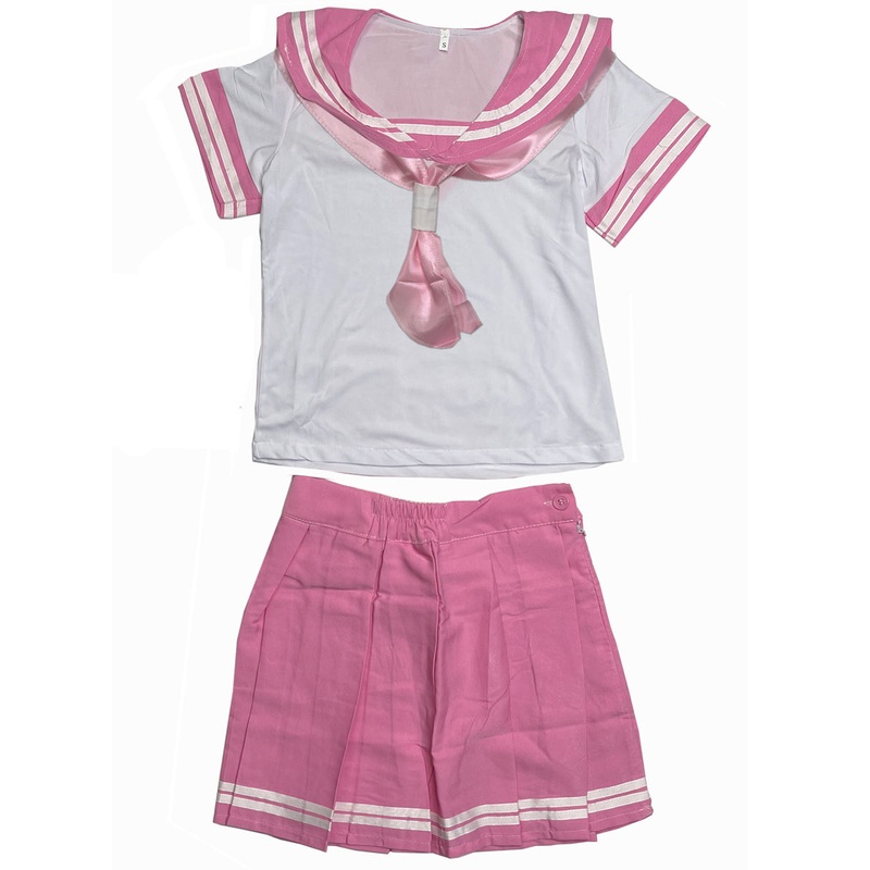 JK Uniform Pink Sailor Suit Womens Anime Costume  Size XXS