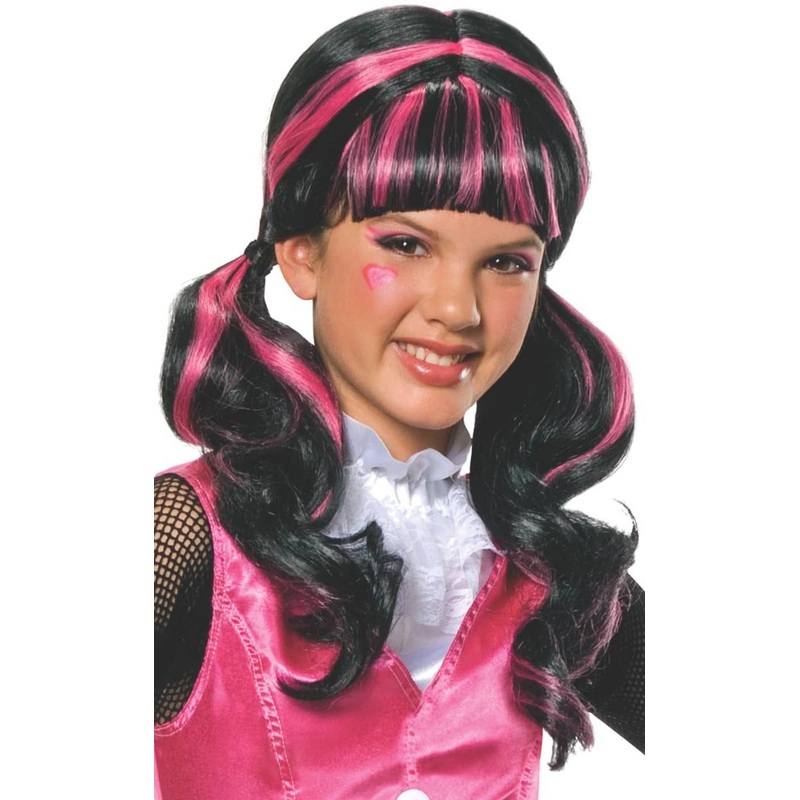 Draculaura Monster High Girls Costume Wig