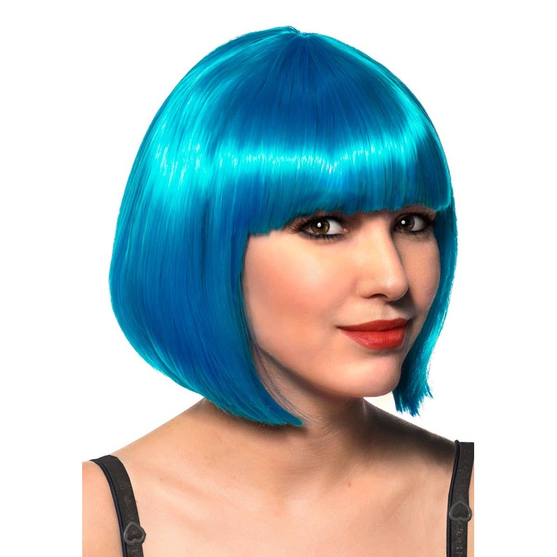Eden Electric Blue Bob Womens Costume Wig