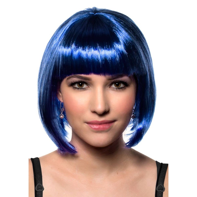 Eden Royal Blue Bob Womens Costume Wig