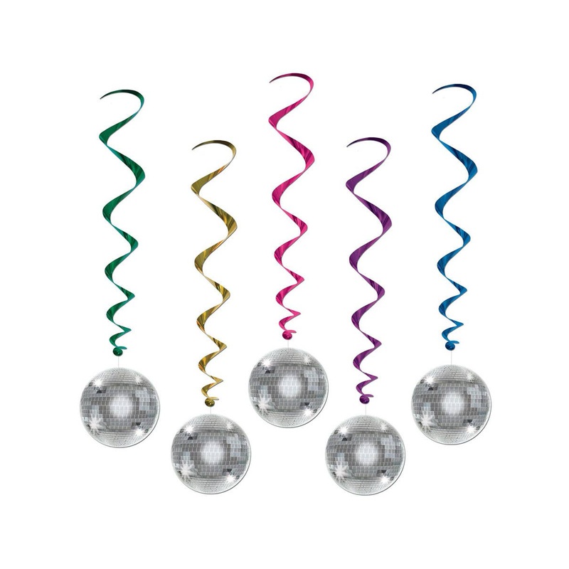 70s Disco Ball Spirals Hanging Party Decoration