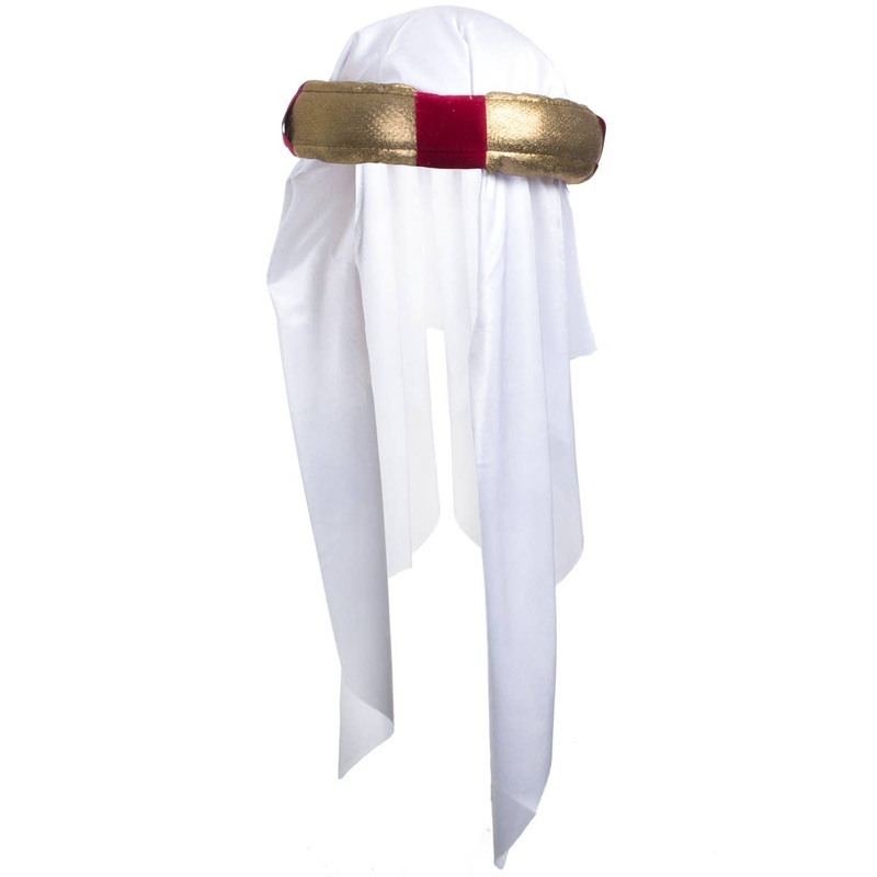 Desert Prince Gold and Maroon Costume Headpiece