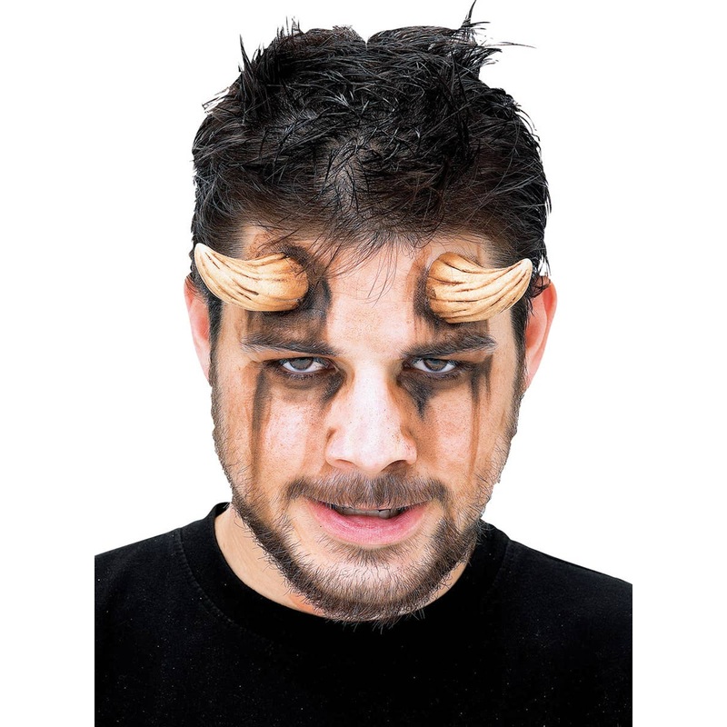 Ivory Demon Horns Theatrical Quality Special Effects