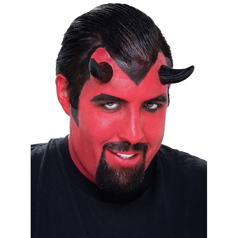 Theatrical Quality Black Demon Horns Prosthetic