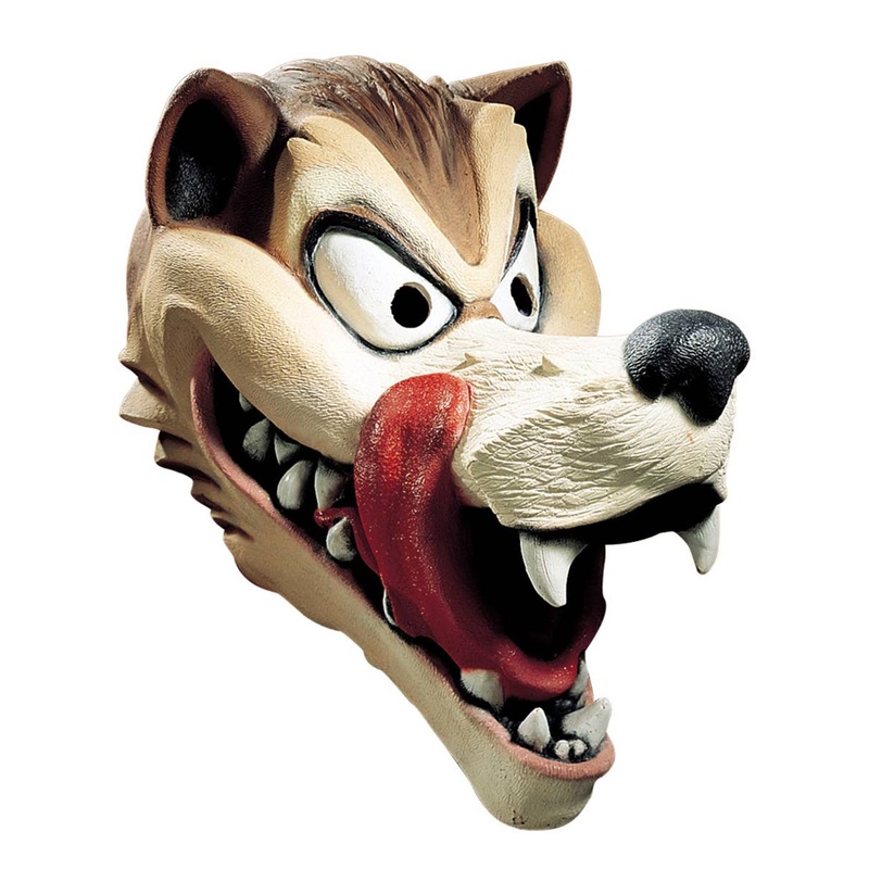 Big Bad Hungry Wolf Adults Latex Costume Mask