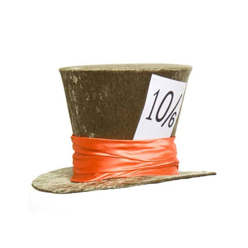 Deluxe Mad Hatter Costume Hat in Green
