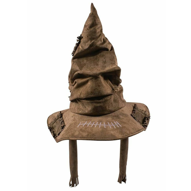 Plush Brown Adults Harry Potter Sorting Hat Costume Accessory