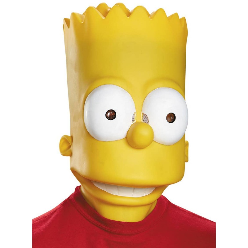 Bart Simpson Adults Deluxe Latex Costume Mask