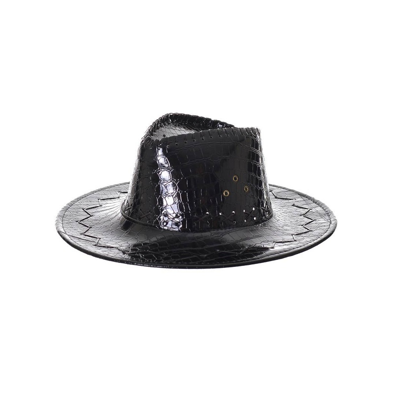 Deluxe Black Crocodile Skin Akubra Cowboy Hat
