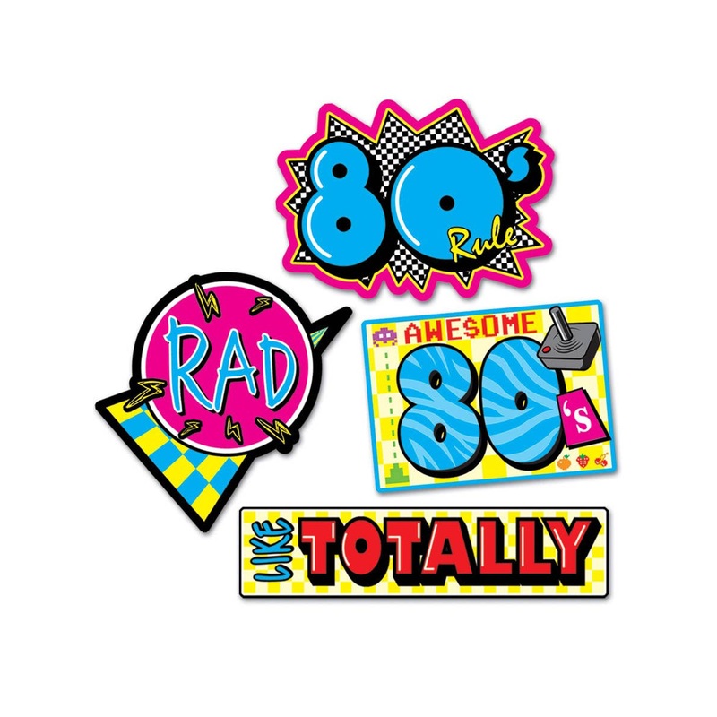 80s Cut Outs Party Decoration