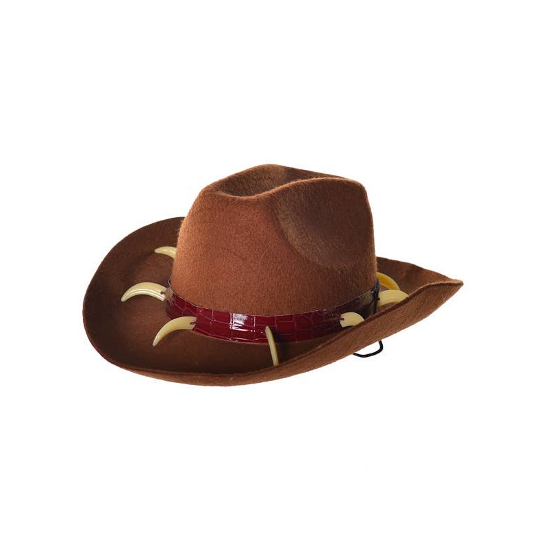 Crocodile Teeth Brown Feltex Aussie Costume Hat