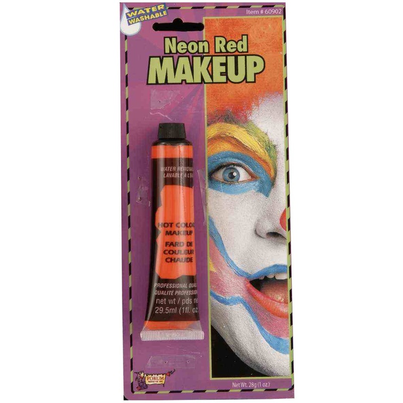 Cream Make Up Neon Red Face Paint