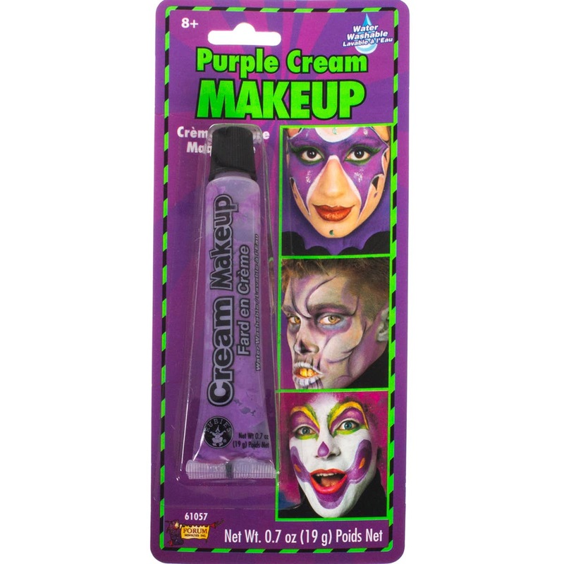 Cream Make Up Purple Halloween Face Paint