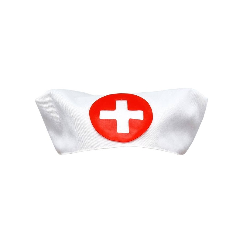 Traditional White Cotton Nurse Costume Hat