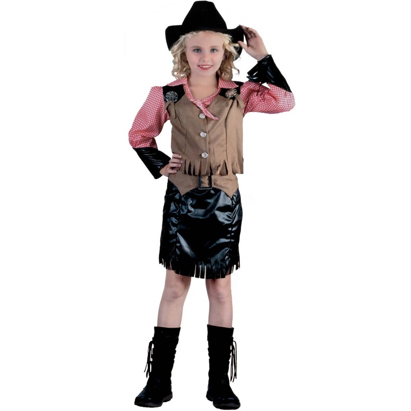Wild West Toddler Girls Cowgirl Dress Up Costume Small