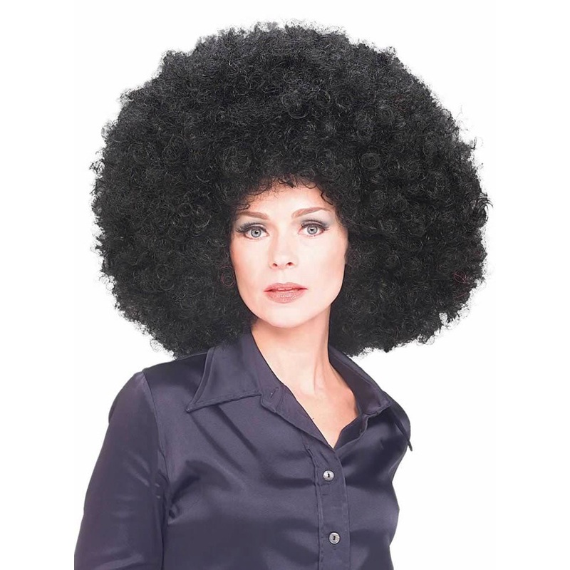 1970s Giant Black Adults Disco Afro Wig