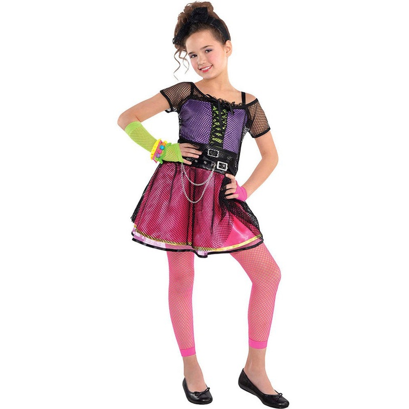 1980s Pop Star Girls Costume 8-10