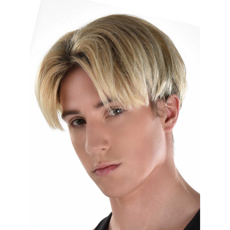 Back Street 1990s Blonde Heart Throb Mens Costume Wig