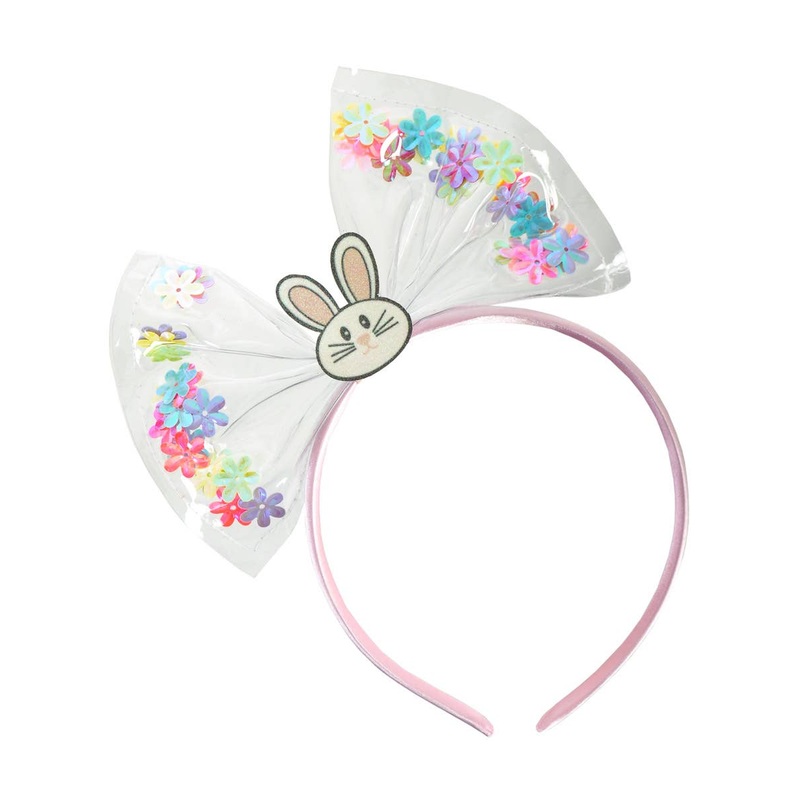 Adorable White Easter Bow Costume Headband