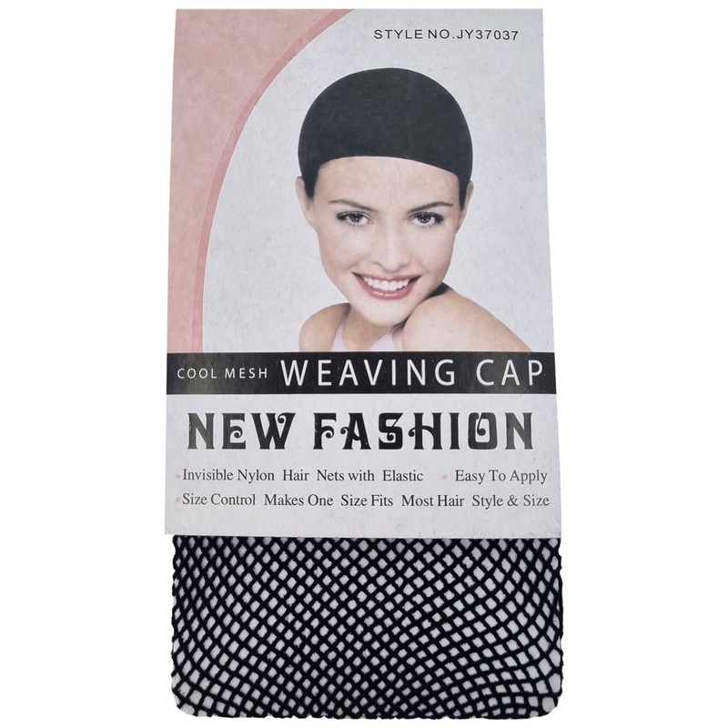 Control Black Open End Hair Net Wig Cap