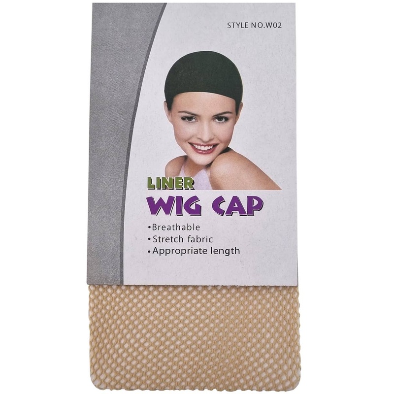 Control Tan Open End Hair Net Wig Cap