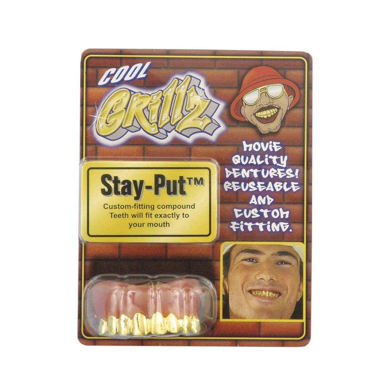 Cool Grillz Gold Pimp Teeth Costume Accessory