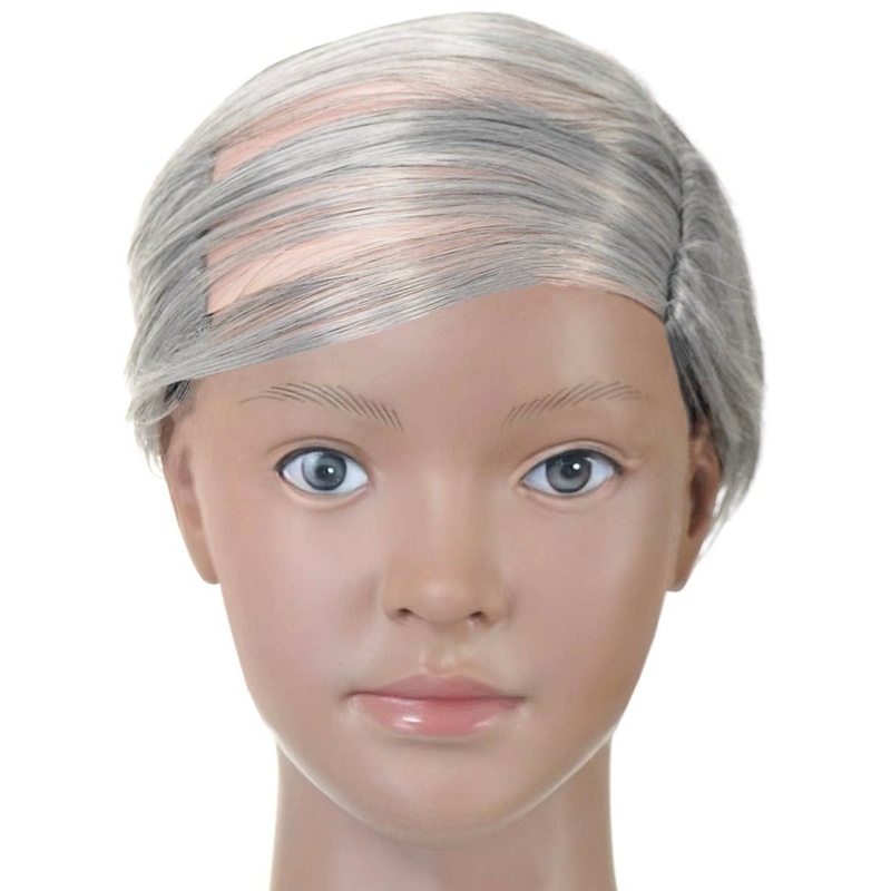 Funny Old Man Toddler Boys Comb Over Costume Wig