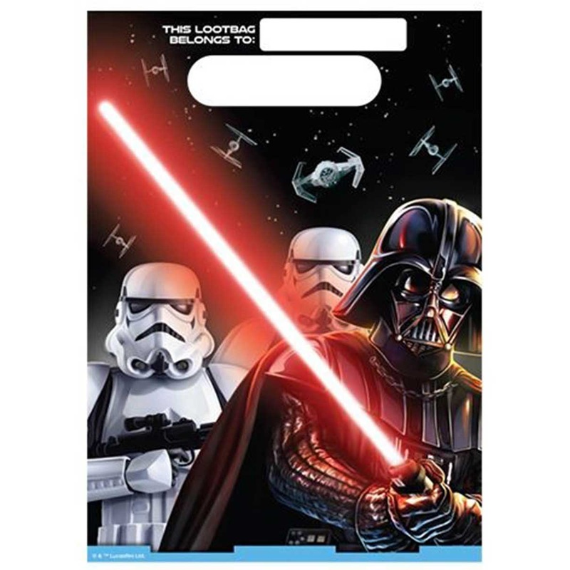 Star Wars Classic 8 Pack Plastic Loot Bags