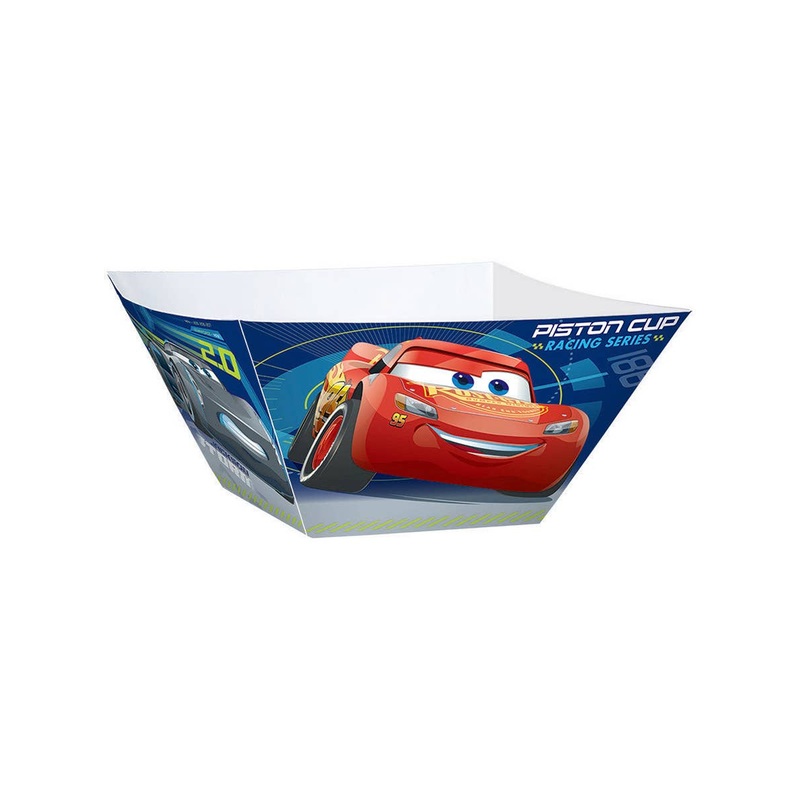 Cars Pack of 3 Square Paper Bowls
