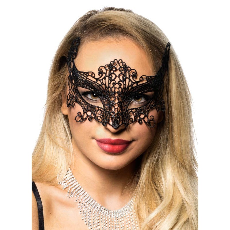 Cat Eyes Black Lace Masquerade Mask