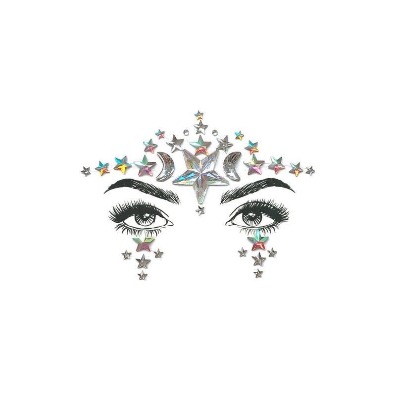 Diamond Daze Celestial Stick On Festival Face Jewels