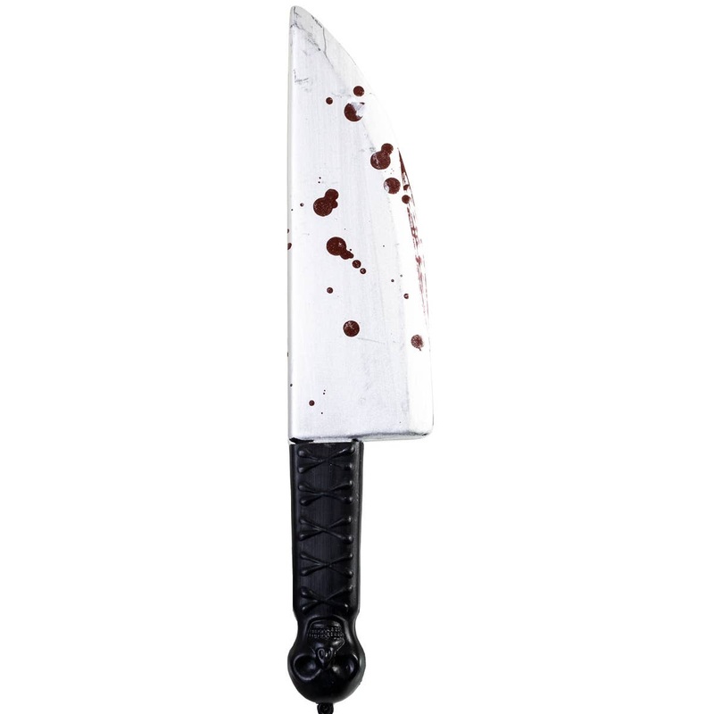 Blood Splattered Butchers Knife Costume Weapon
