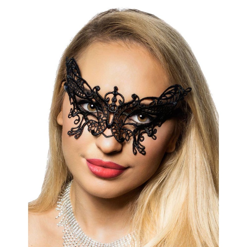 Butterfly Black Lace Masquerade Mask
