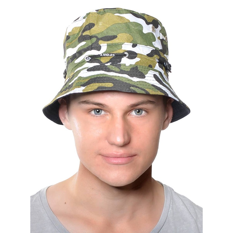 Camouflage Green Adults Army Bucket Hat