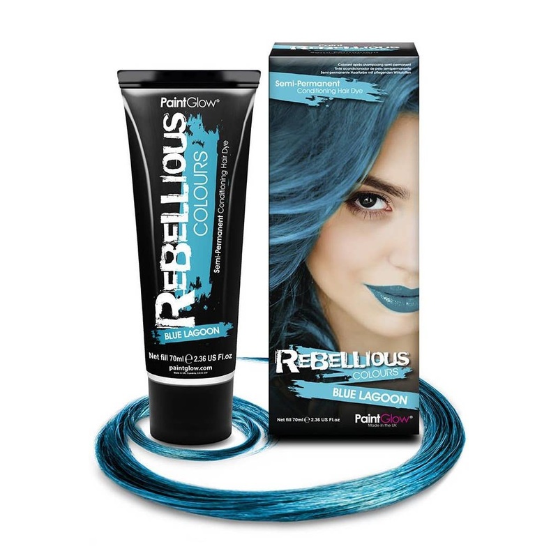 Bright Semi Permanent Blue Lagoon Hair Dye – Large 70ml
