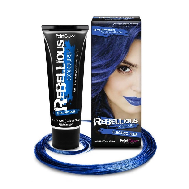 Bright Semi Permanent Electric Blue Hair Dye – Large 70ml