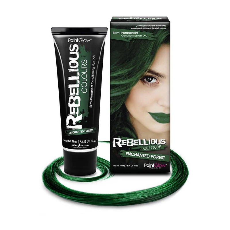 Bright Semi Permanent Enchanted Forest Green Hair Dye – Large 70ml