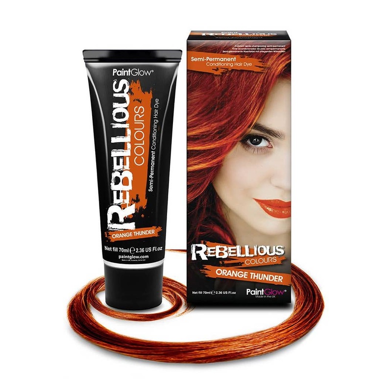 Bright Semi Permanent Orange Thunder Hair Dye – Large 70ml