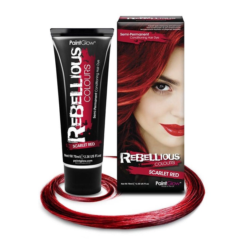 Bright Semi Permanent Scarlet Red Hair Dye – Large 70ml