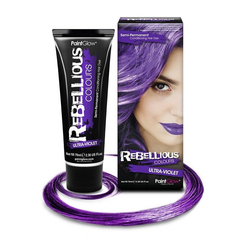 Bright Semi Permanent Ultra Violet Hair Dye – Large 70ml