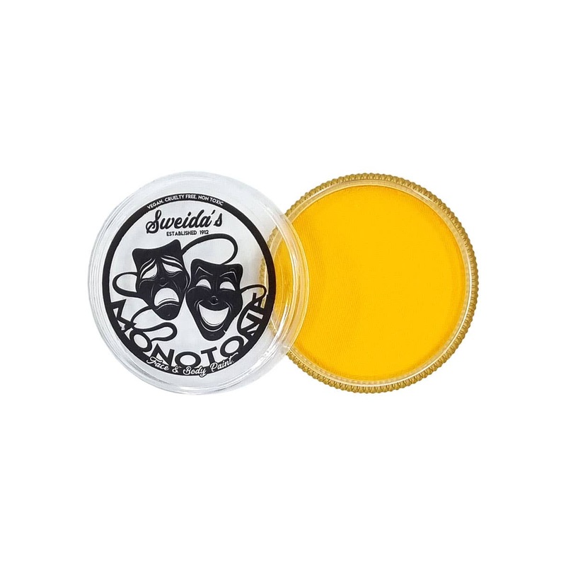 Monotone Bright Yellow Greasepaint Face and Body Paint Makeup