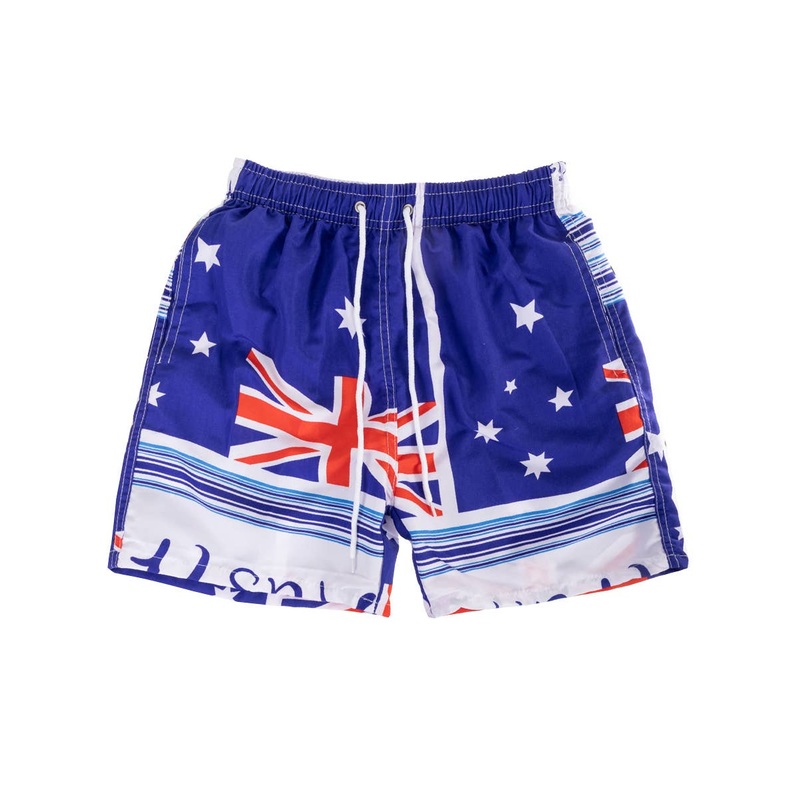 Australia Day Boys Aussie Flag Board Shorts Large