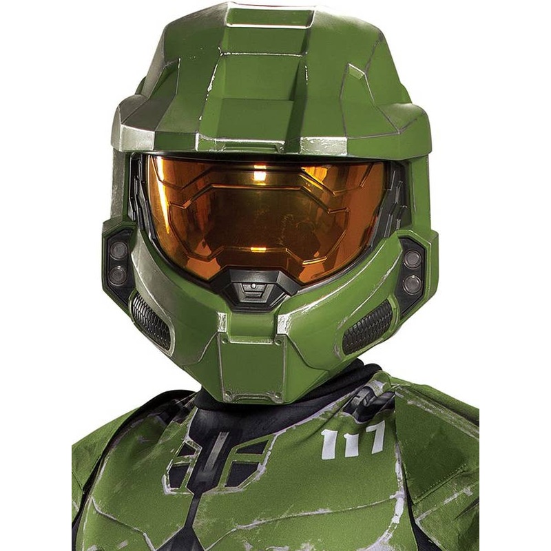 Halo Master Chief Infinite Boys Half Head Costume Helmet
