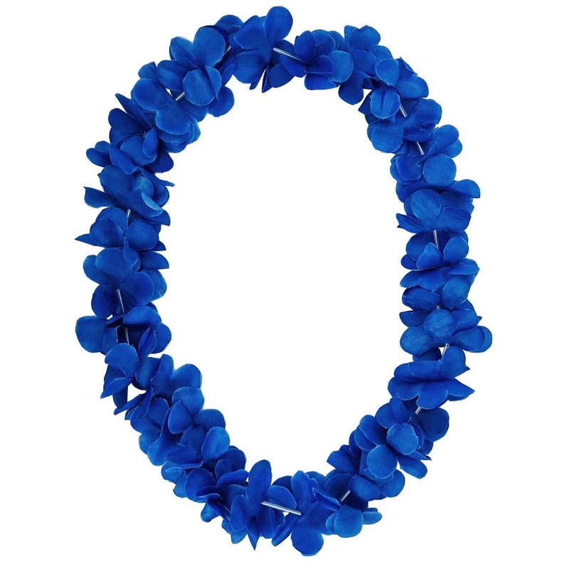 Blue Flower Lei Costume Accessory