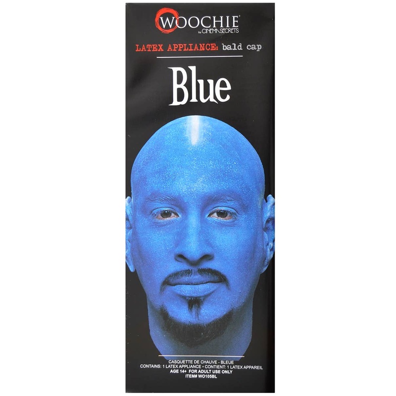 Latex Blue Bald Cap Special FX Prosthetic