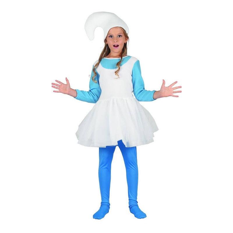 Woodland Blue Elf Girls Storybook Fancy Dress Costume Large