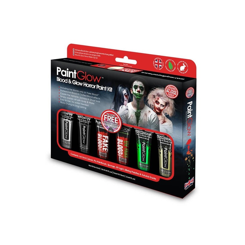 Blood and Glow Halloween Special Effects Makeup Kit