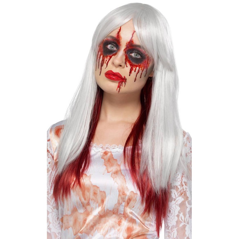 Blood Drip Deluxe Womens Ombre Halloween Wig
