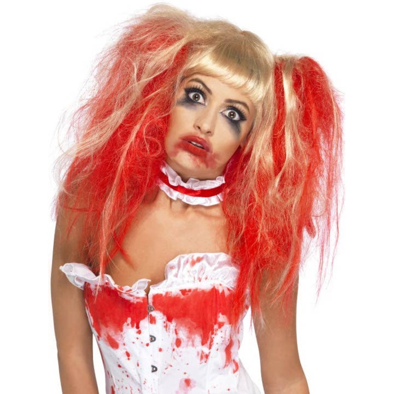 Blood Drip Womens Zombie Halloween Wig
